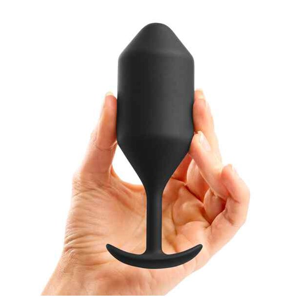 B-Vibe Snug Butt Plug 4 Black