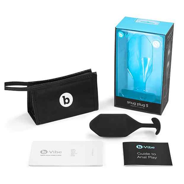 B-Vibe - Snug Butt Plug 5 Black 5,1 cm