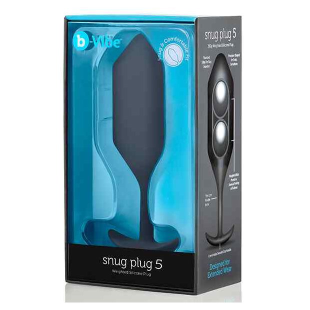 B-Vibe - Snug Butt Plug 5 Black 5,1 cm