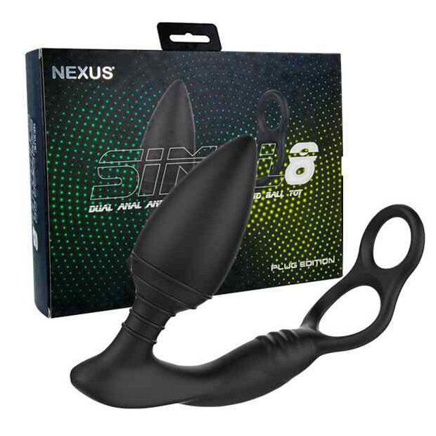 Nexus Simul8 Plug Edition Vibrating Dual Motor Anal Cock & Ball Toy