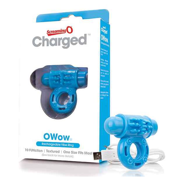 The Screaming O Charged OWow Vibe Ring Blue