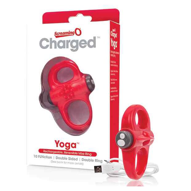 The Screaming O Charged Yoga Vibe Ring Red