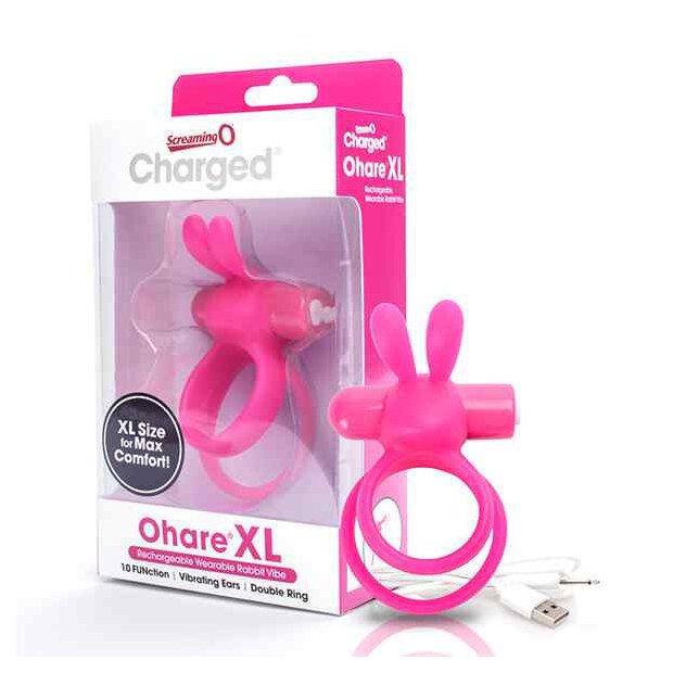 The Screaming O - Charged Ohare XL Rabbit Vibe Pink