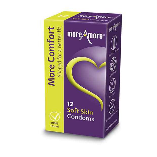 MoreAmore - Condom Soft Skin 12 pcs