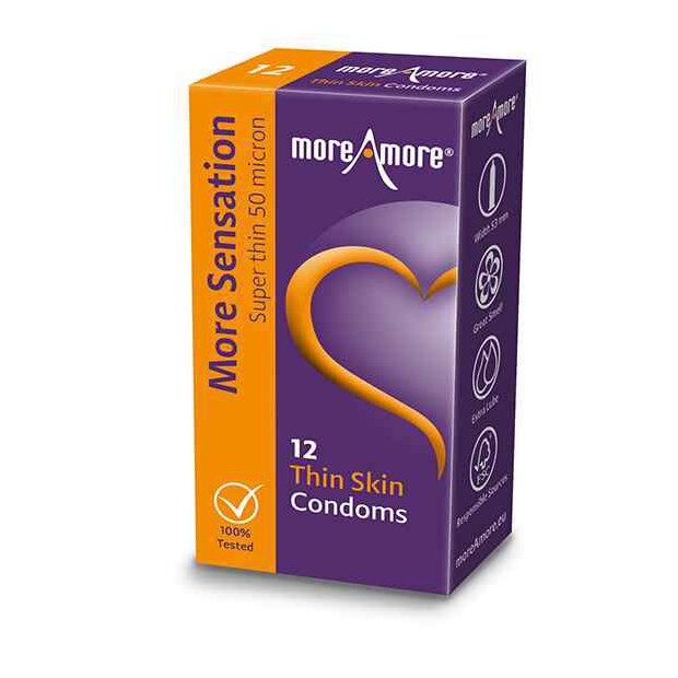 MoreAmore Condom Thin Skin 12 pcs