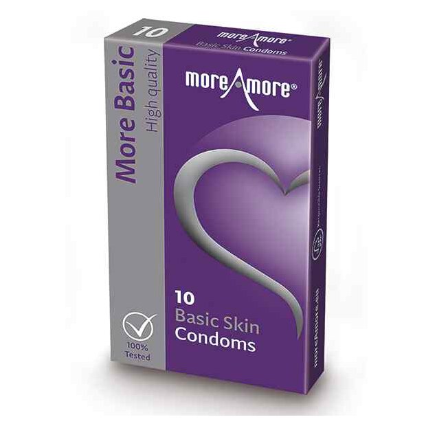 MoreAmore - Condom Basic Skin 10 pcs