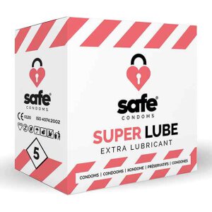 SAFE - Condoms Extra Lubricant (5 pcs)