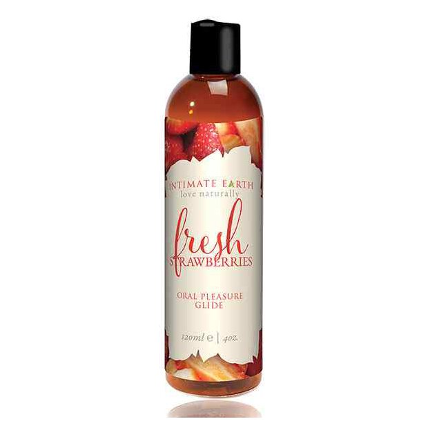 Intimate Earth Natural Flavors Glide Fresh Strawberries 120 ml