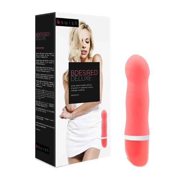 B Swish bdesired Deluxe Vibrator Natural Coral
