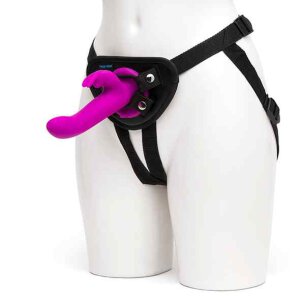 Happy Rabbit Vibrating Strap-On Harness Set Purple
