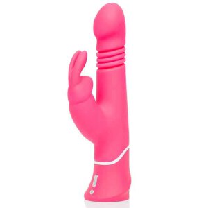 Happy Rabbit Thrusting Realistic Vibrator Pink