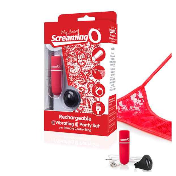 The Screaming O - Charged Remote Control Panty Vibe Red