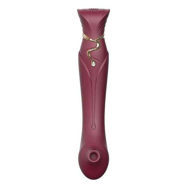 Zalo Queen Set G-Spot Pulsewave Vibrator Wine Red