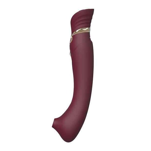 Zalo Queen Set G-Spot Pulsewave Vibrator Wine Red