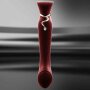 Zalo Queen Set G-Spot Pulsewave Vibrator Wine Red