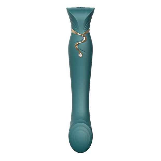 Zalo Queen Set G-Spot Pulsewave Vibrator Jewel Green