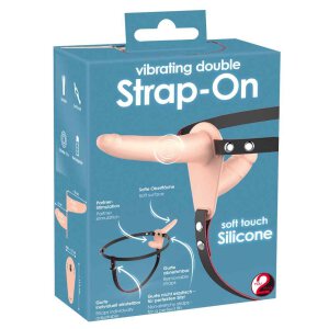 Vibrating Double Strap-On