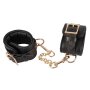 Leather Handcuffs gold