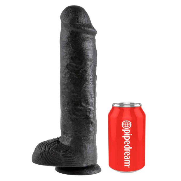 KC 11" Cock with Balls Dark