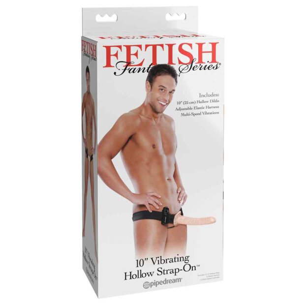 10? Vibrating Hollow Strap-on