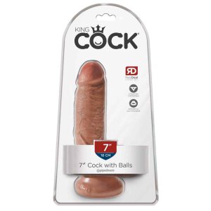 King Cock with Balls Flesh 18cm