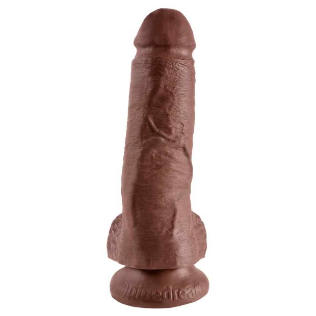 King Cock 8" Cock w Balls Brow
