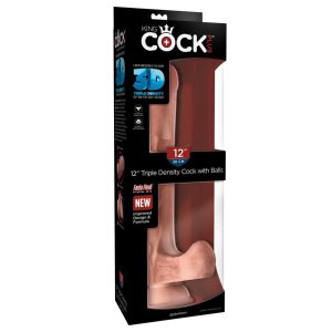 King Cock - Triple Density Cock with Balls Flesh 33 cm