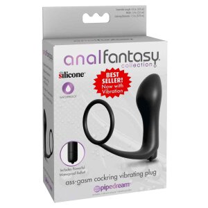 Anal Fantasy Ass-Gasm Cockring Vibrating Plug