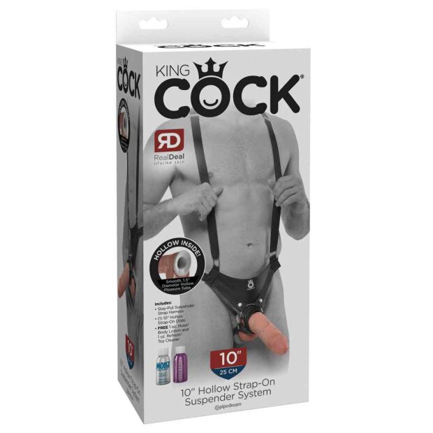 King Cock 10 Hollow Strap-On Suspender System