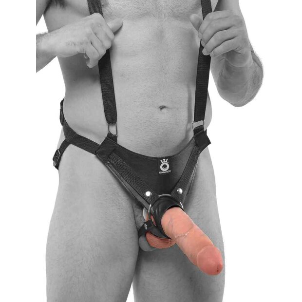 King Cock 10 Hollow Strap-On Suspender System
