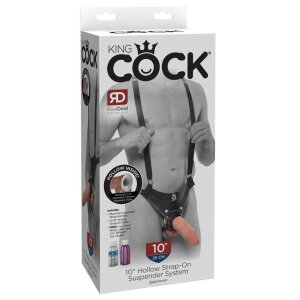 King Cock 10 Hollow Strap-On Suspender System