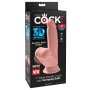 King Cock Triple Density Cock with Swinging Balls 18cm