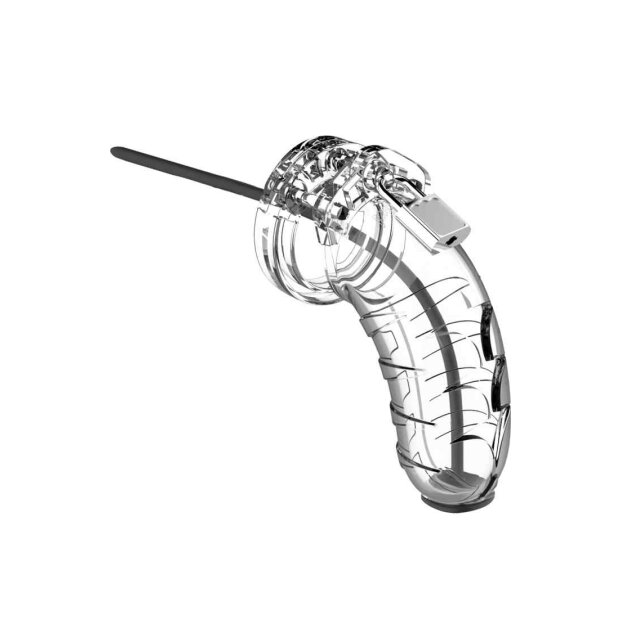 Model 16 - Chastity - 4.5&quot; - Cage with Silicone...
