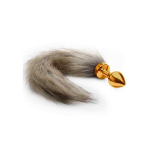Fox Tail Buttplug - Gold