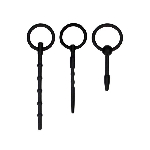 Urethral Sounding Plug Set - Black