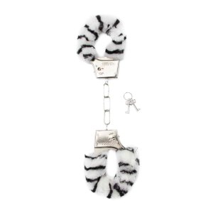 Furry Handcuffs Zebra