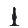 Butt Plug with Suction Cup Small Black 4,9 cm