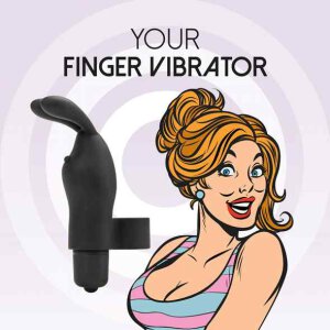 FeelzToys - Magic Finger Vibrator Black
