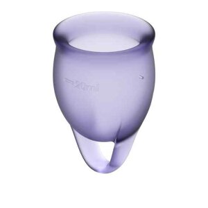 Satisfyer Feel Confident Menstrual Cup Set Lila
