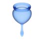 Satisfyer Feel Good Menstrual Cup Set Dark Blue
