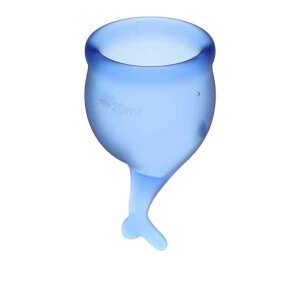 Satisfyer Feel Secure Menstrual Cup Set Dark Blue