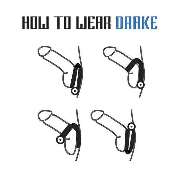 VelvOr Rooster Drake Double Ring Design Cock Ring with Vibrating Bullet