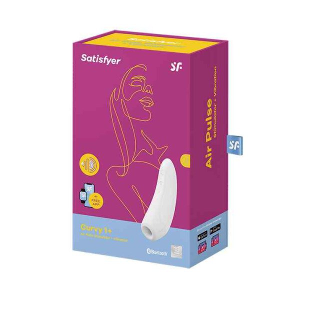 Satisfyer - Curvy 1+ Air Pulse Stimulator + Vibration White