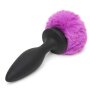 Happy Rabbit - Rechargeable Vibrating Butt Plug Black & Purple Medium