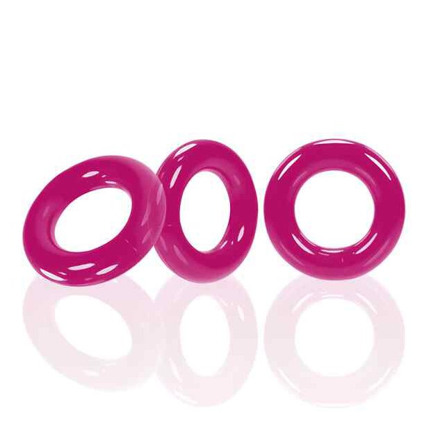 Oxballs Willy Rings 3-pack Cockrings Hot Pink