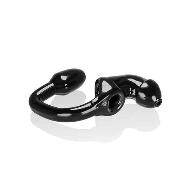 Oxballs TAILPIPE Cock Cage Anal Lock Black