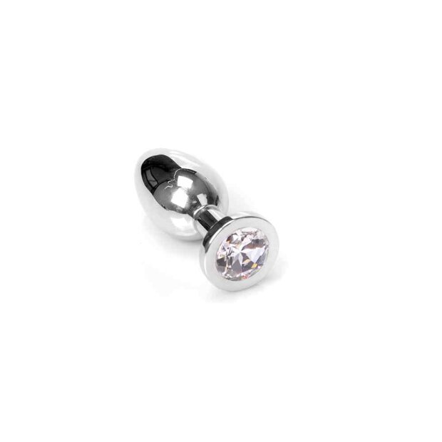 Kiotos Bizarre Buttplug with Diamond Medium Clear 3 cm