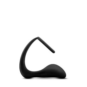 Anal Adventures Cock Ring Plug Black