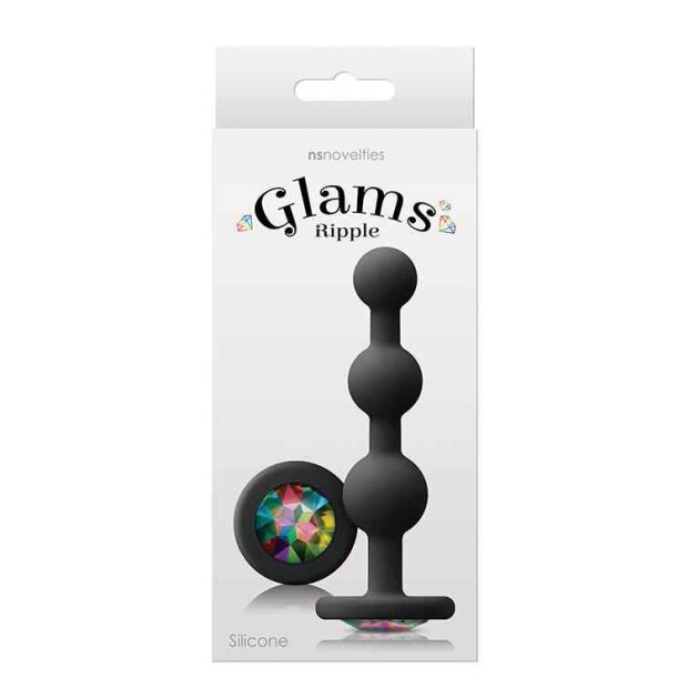Glams Ripple Rainbow Gem Black