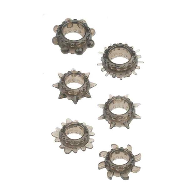 Menzstuff 6Pc Stretcheable Ring Set